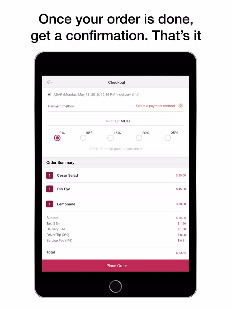 Tangkapan layar BLINK CY iPad 