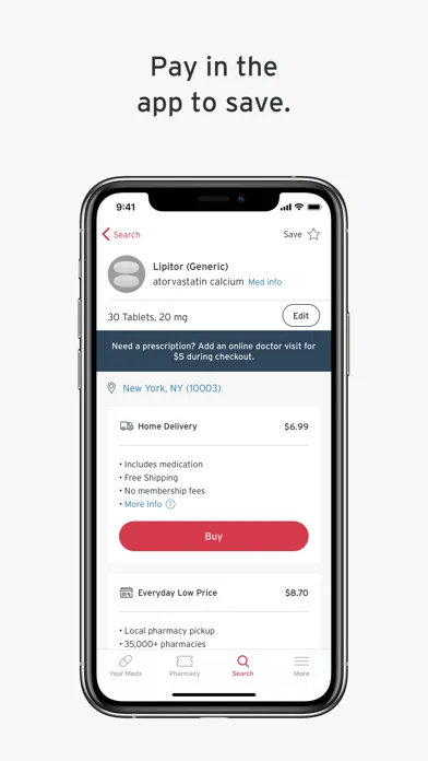 Capturas de pantalla de Blink Health Lowest Rx Prices