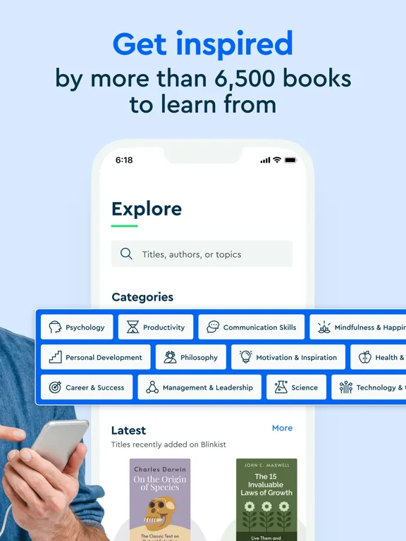 Скриншоты Blinkist: Book Summaries Daily iPad 