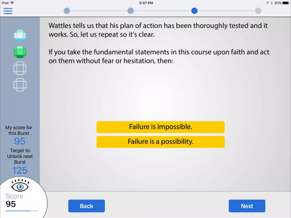 Zrzuty ekranu Science of Getting Rich: The Blink Training Course iPad 