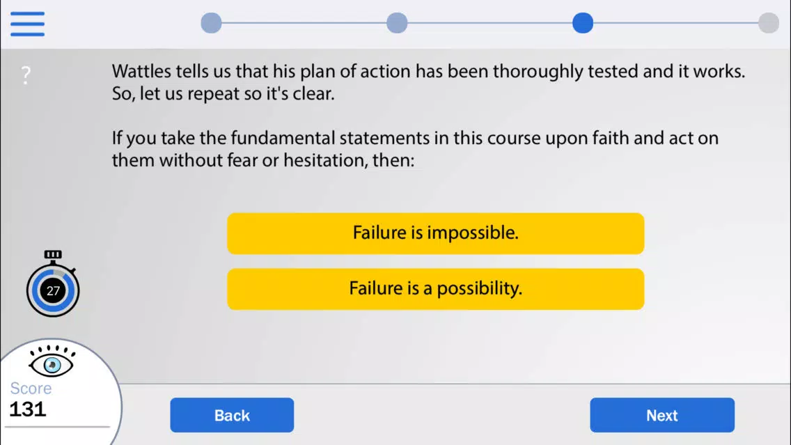 Zrzuty ekranu Science of Getting Rich: The Blink Training Course