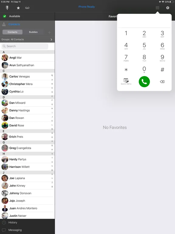 Capturas de pantalla de Blink Voice Comet iPad 
