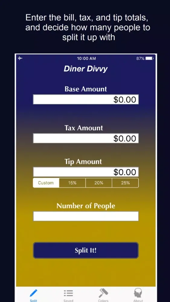 Capturas de pantalla de DinerDivvy - Split Bills Fast