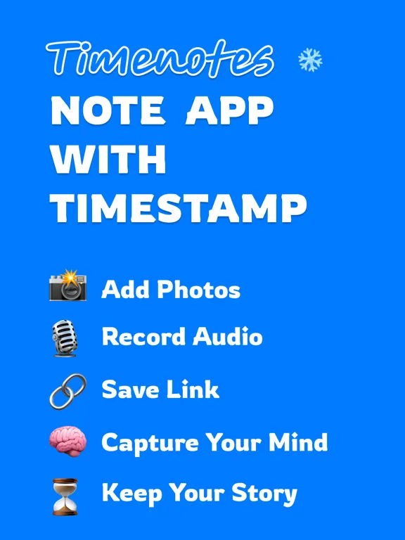 Screenshot di Timenotes: Note with Timestamp iPad 
