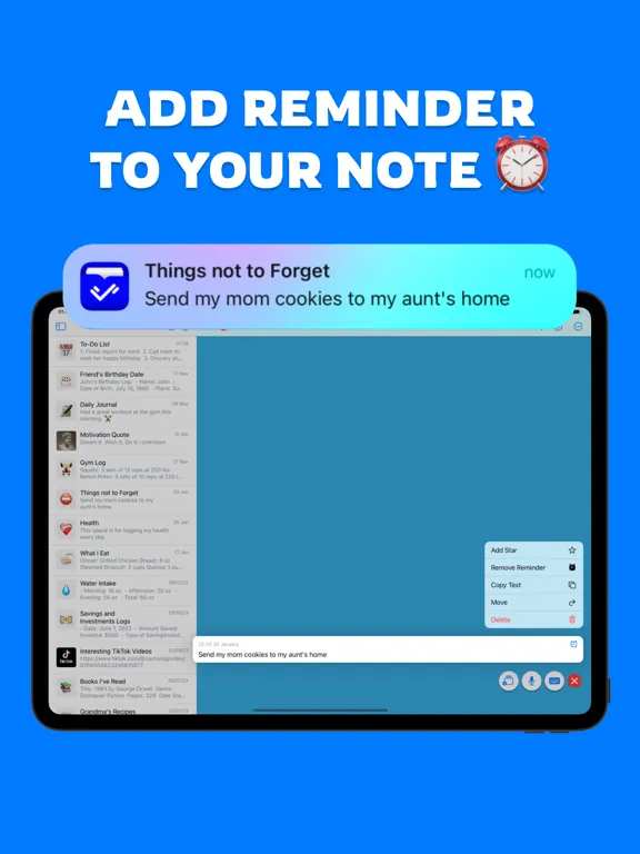 Screenshot di Timenotes: Note with Timestamp iPad 