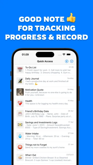 Screenshot di Timenotes: Note with Timestamp