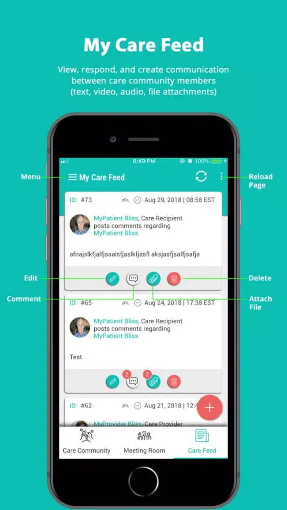 ภาพหน้าจอของ myBliss Health