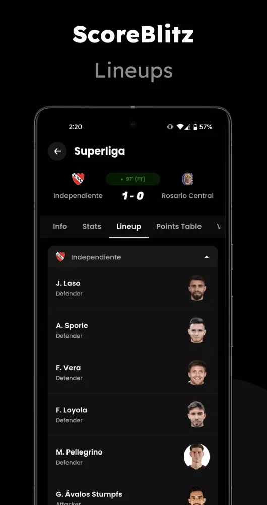 Live Football - Match Score应用截图