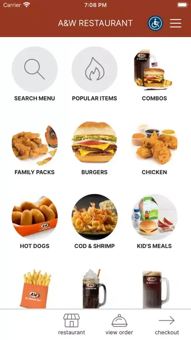A&W Restaurant应用截图