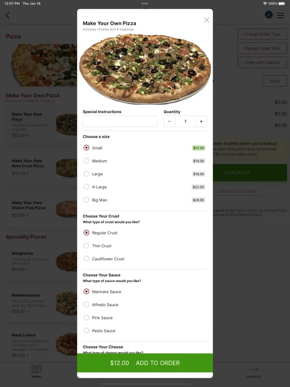 Pizza Man Pasadena iPad  سکرین شاٹس