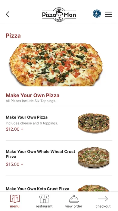 Pizza Man Pasadena سکرین شاٹس