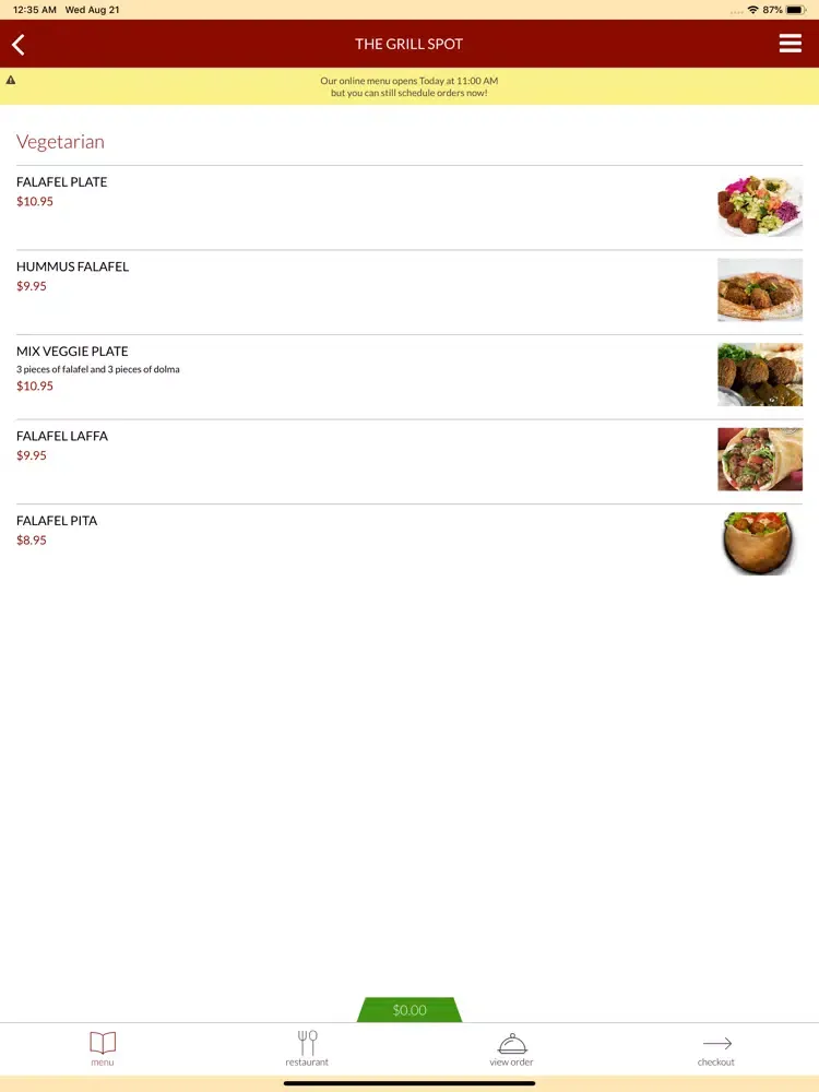 Capturas de pantalla de The Grill Spot Los Angeles iPad 