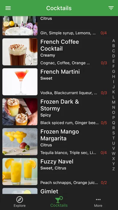 Cocktail Hobbyist - Recipes Screenshots