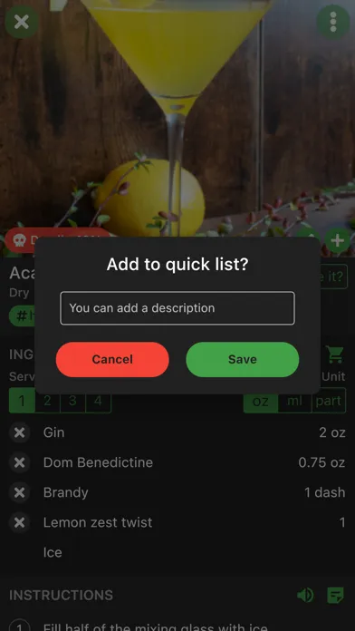 Cocktail Hobbyist - Recipes Screenshots