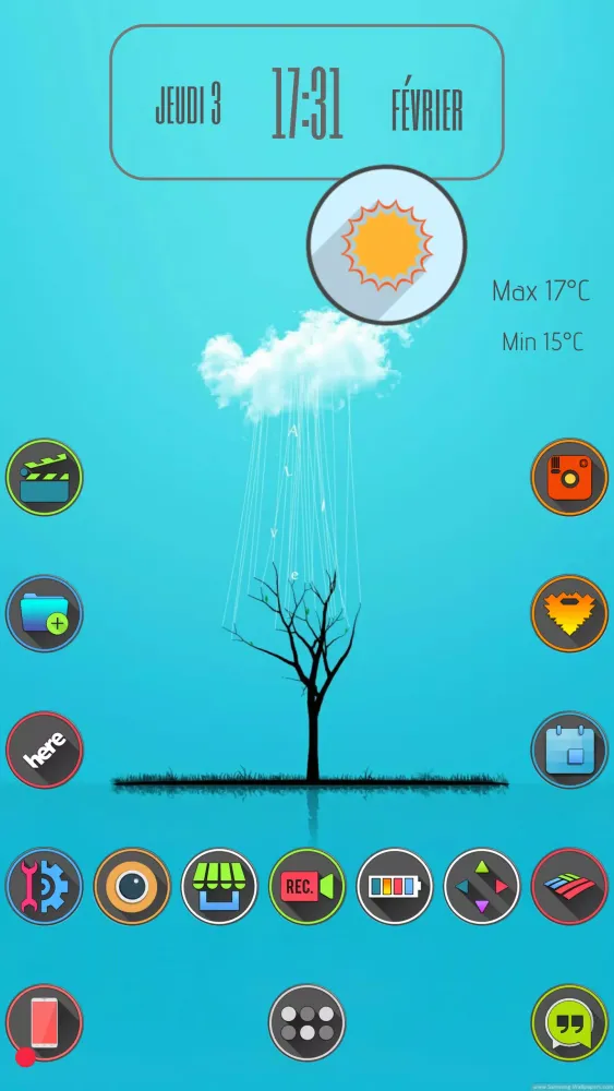 Tangkapan layar Blktop zooper widgets