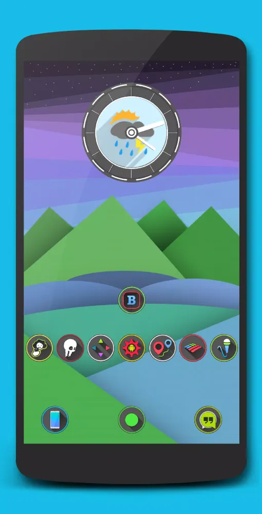 Tangkapan layar Blktop zooper widgets