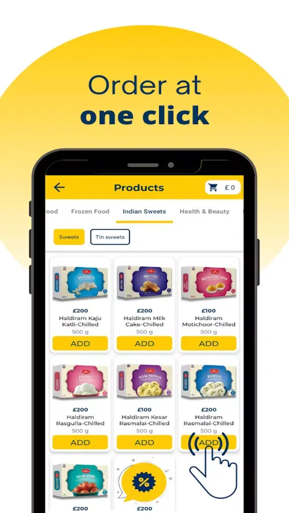 Tangkapan layar Indian Groceries Delivery