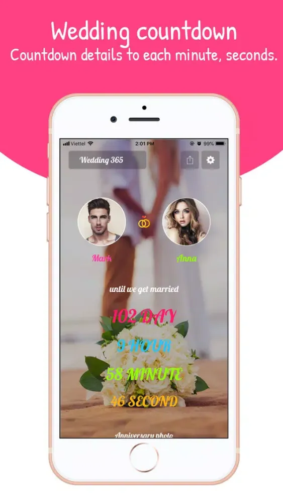 Capturas de pantalla de Wedding 365 -Wedding Countdown