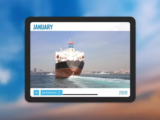 Tangkapan layar Lubrizol AR Calendar iPad 