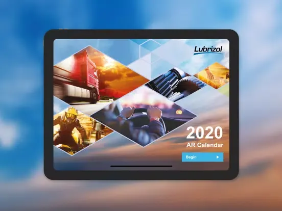 Tangkapan layar Lubrizol AR Calendar iPad 