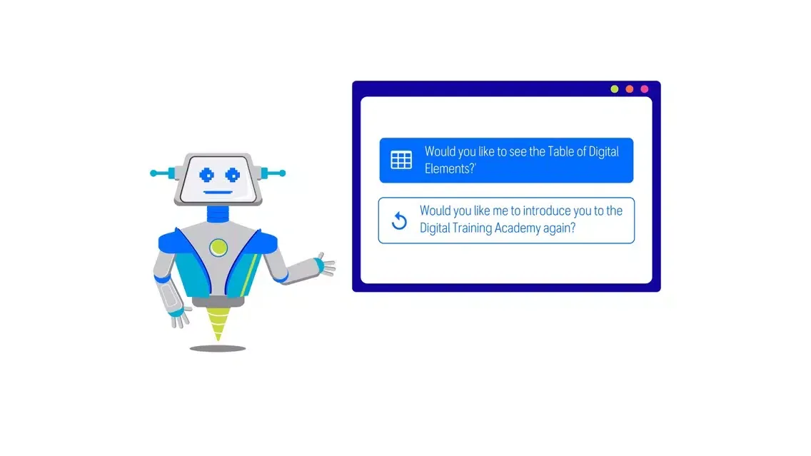 Capturas de tela do The Digital Academy App