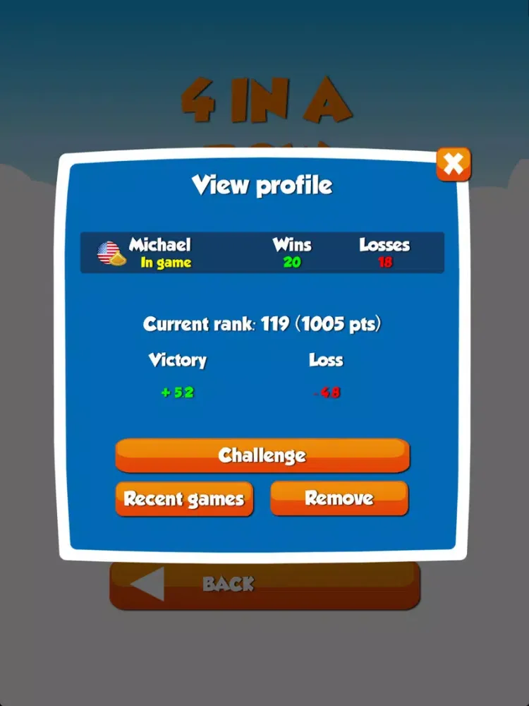 4 in a Row Multiplayer Pro iPad  Screenshots