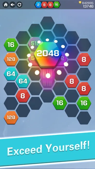 2048 Hexa Puzzle - Merge Block Screenshots
