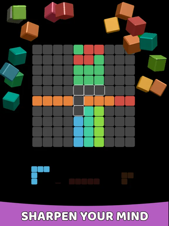 ภาพหน้าจอของ 100 Color Block Puzzle Classic iPad 