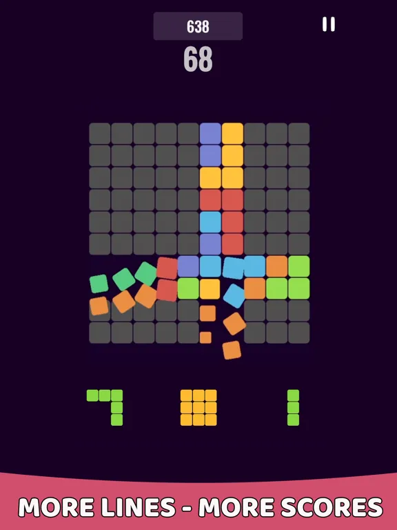 ภาพหน้าจอของ 100 Color Block Puzzle Classic iPad 