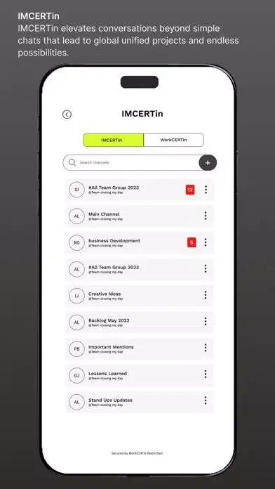 BlockCerts BCERTin Ekran Görüntüleri