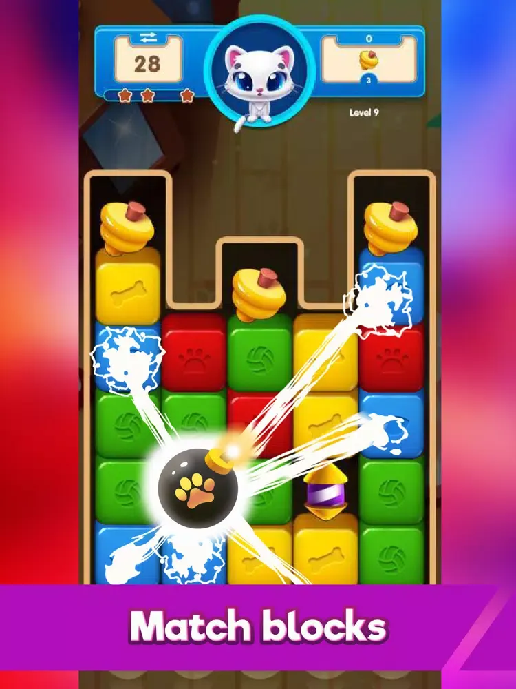 Capturas de tela do Block Crush: Bubble Saga Land iPad 