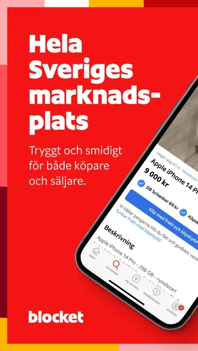 Tangkapan skrin Blocket – köp & sälj begagnat