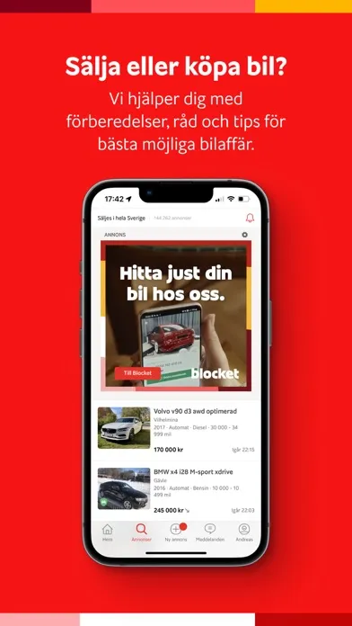 Tangkapan skrin Blocket – köp & sälj begagnat