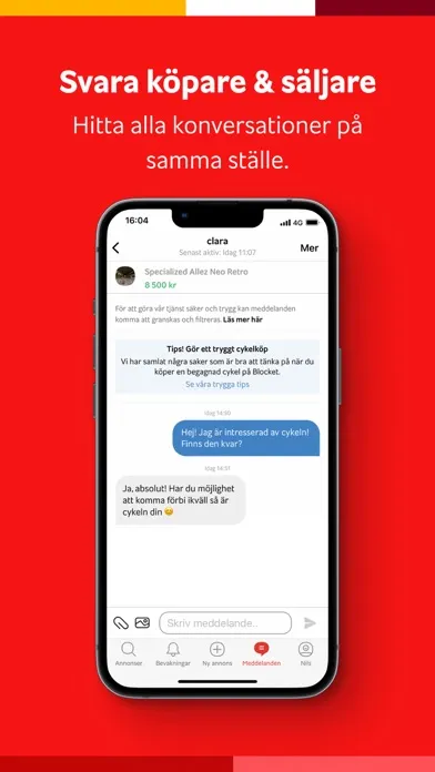 Tangkapan skrin Blocket – köp & sälj begagnat