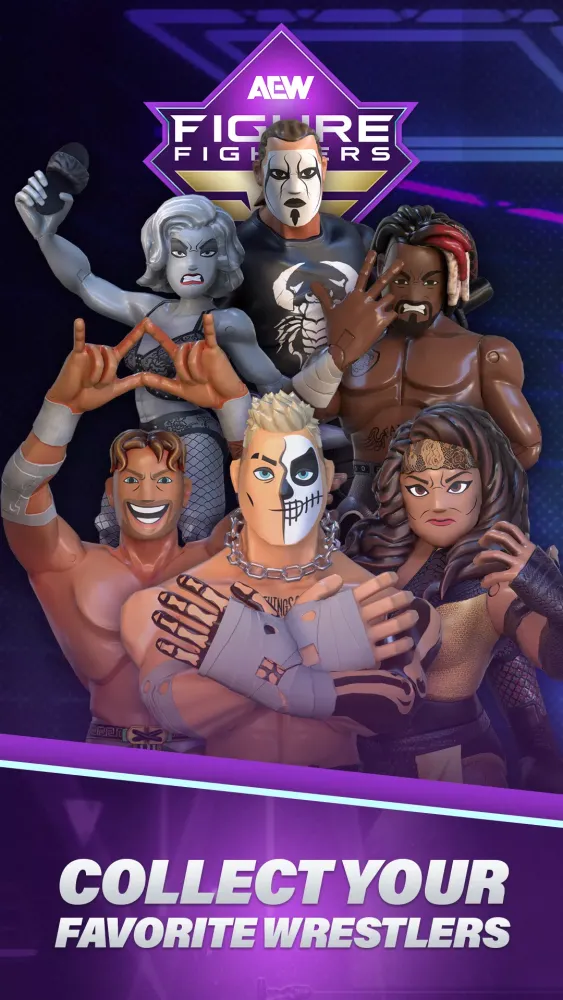 Capturas de pantalla de AEW: Figure Fighters Wrestling