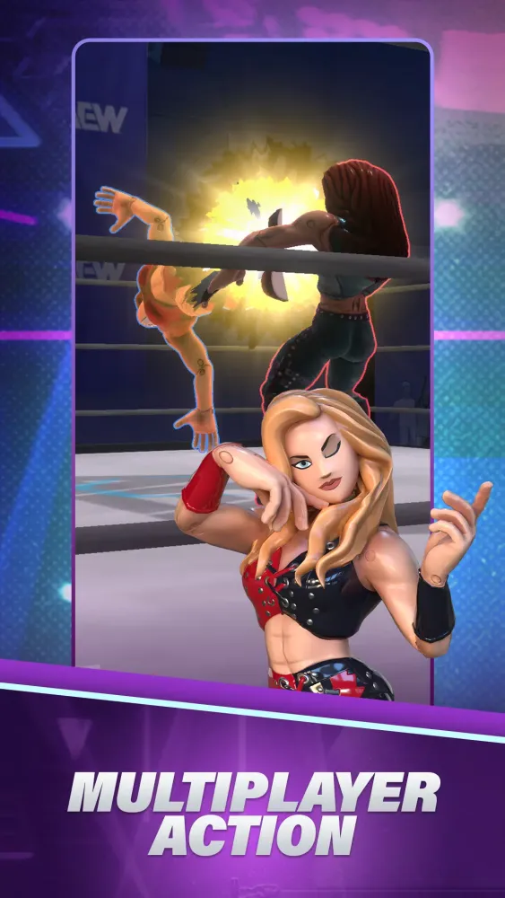 Capturas de pantalla de AEW: Figure Fighters Wrestling