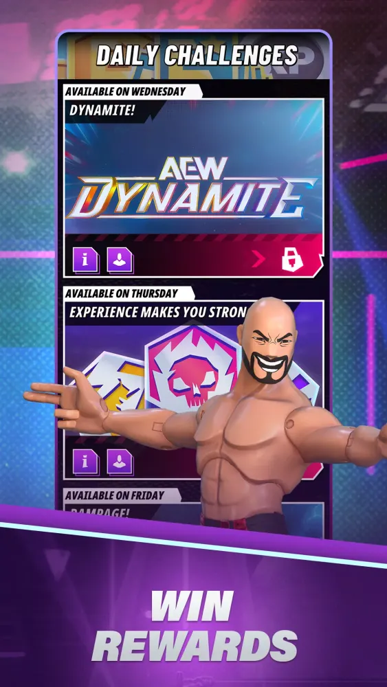 Capturas de pantalla de AEW: Figure Fighters Wrestling