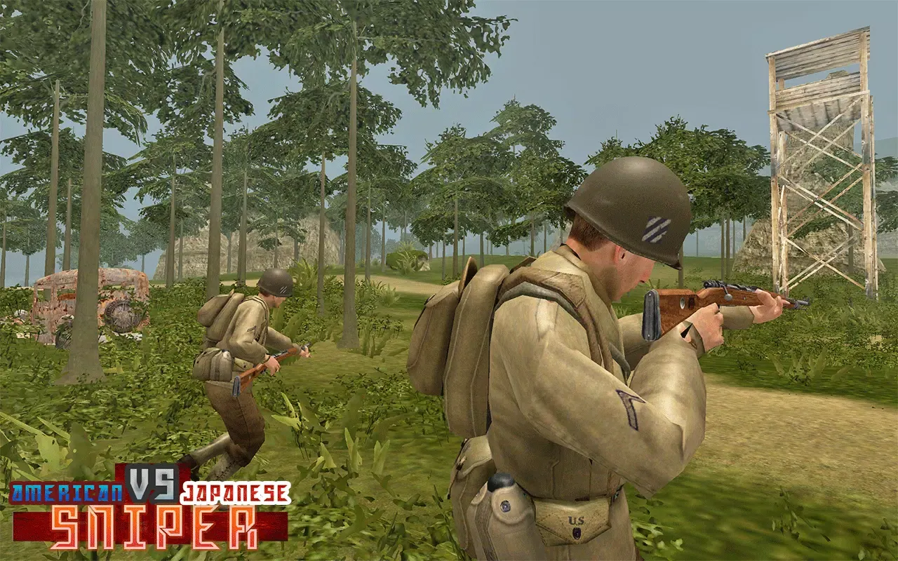 American vs Japanese Sniper 스크린샷