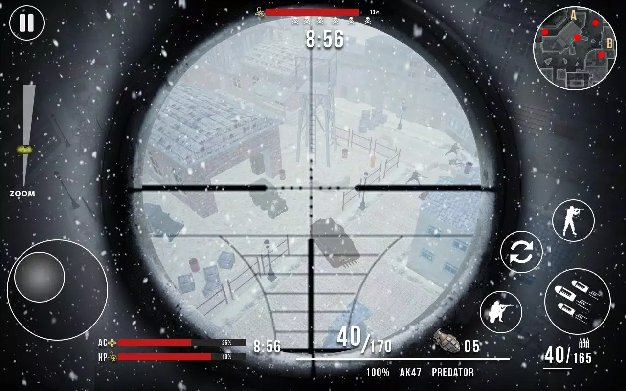 Zrzuty ekranu World War 2 Sniper Hero Games