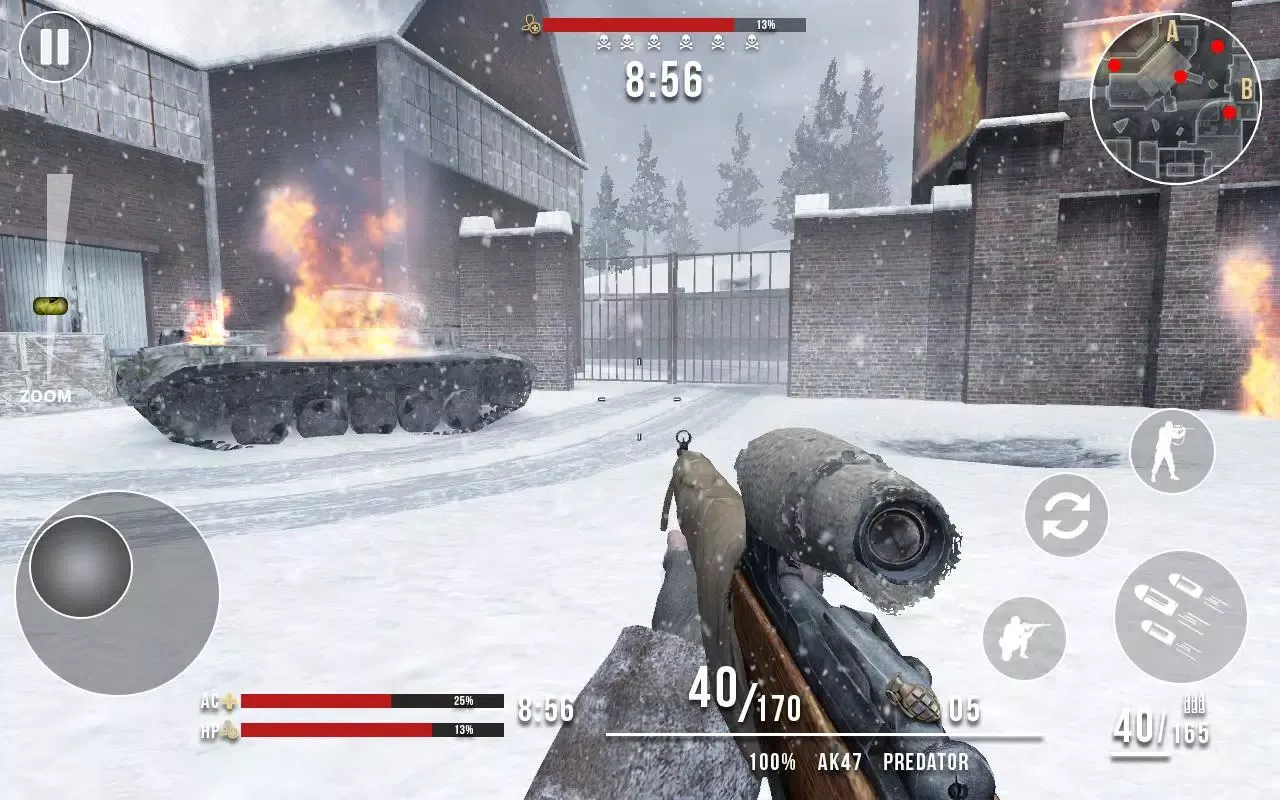 Zrzuty ekranu World War 2 Sniper Hero Games