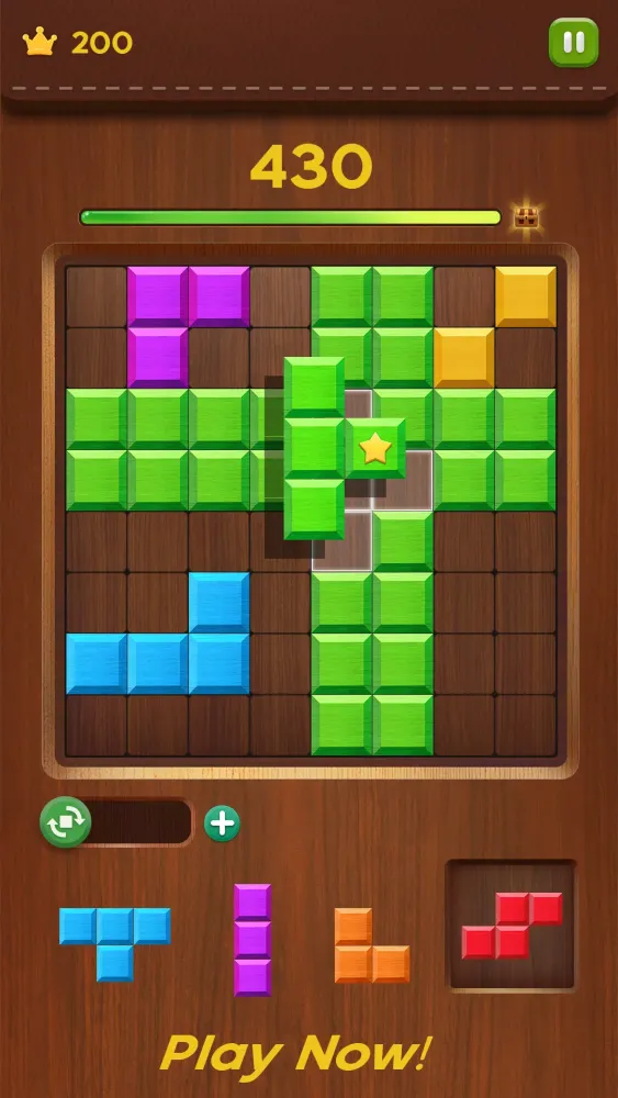 Block Puzzle Wood Classic 1010 Ekran Görüntüleri