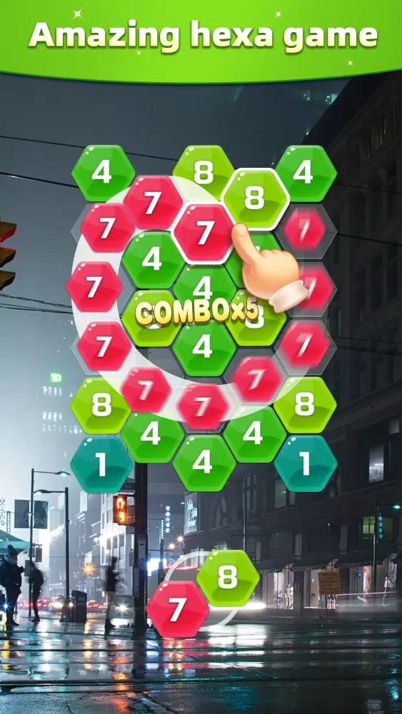 Merge Hexa - Number Puzzle स्क्रीनशॉट