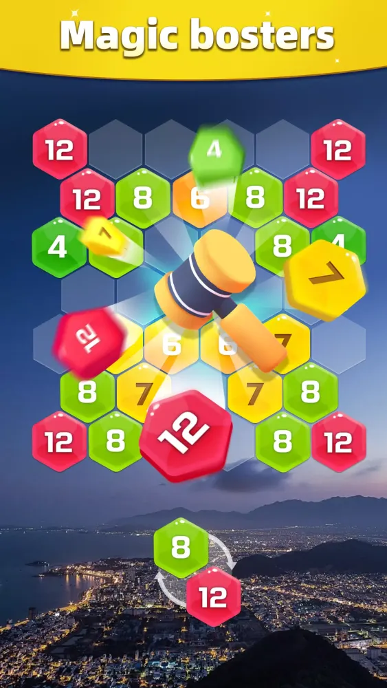 Merge Hexa - Number Puzzle स्क्रीनशॉट