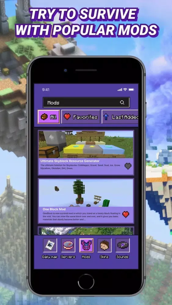 One Block Mods for Minecraft应用截图