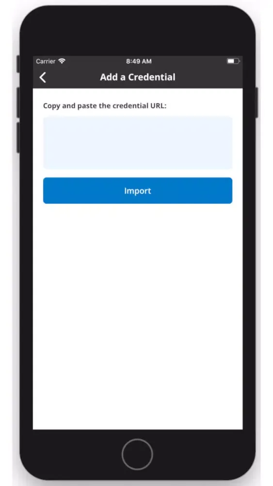 OCU Certificate Wallet スクリーンショット