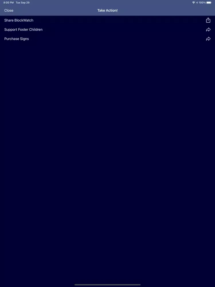 Tangkapan skrin BlockWatch LLC iPad 