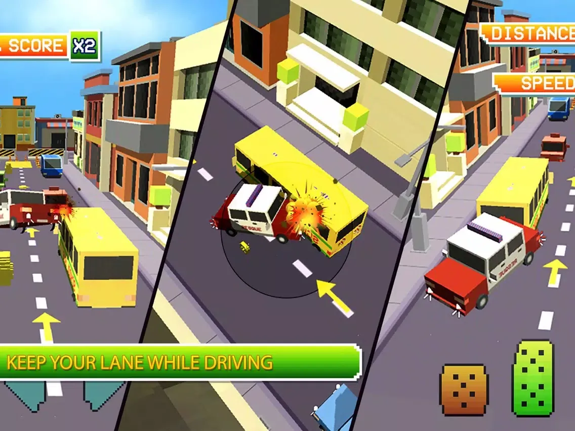 Blocky Hill Car And Truck Driving Sim iPad  স্ক্রিনশট