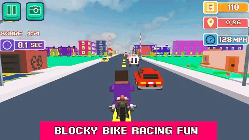 Blocky Moto Rider - Motorcycle Screenshots