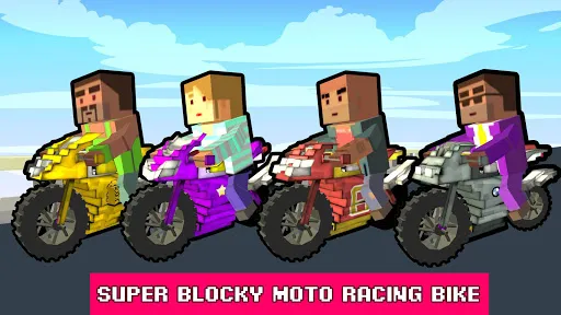 Blocky Moto Rider - Motorcycle Screenshots
