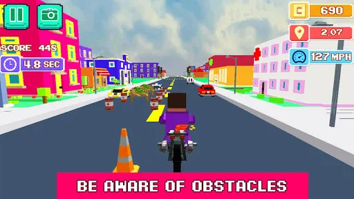 Blocky Moto Rider - Motorcycle Screenshots